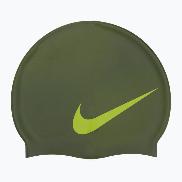Nike Big Swoosh green swimming cap NESS8163-391
