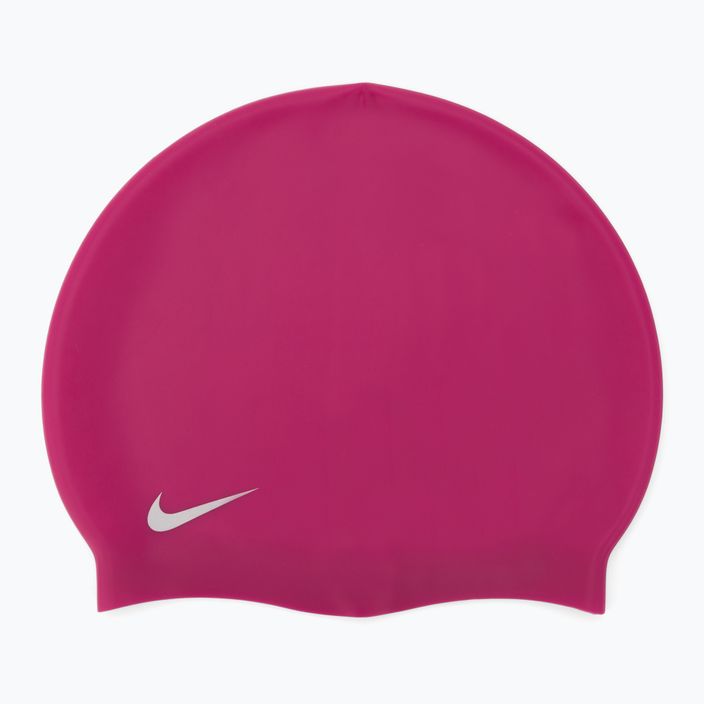 Nike Solid Silicone children's swimming cap pink TESS0106-672