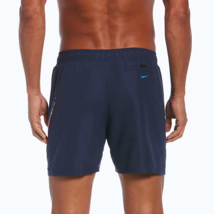 Men's Nike Liquify Swoosh 5" Volley swim shorts navy blue NESSC611-440 2