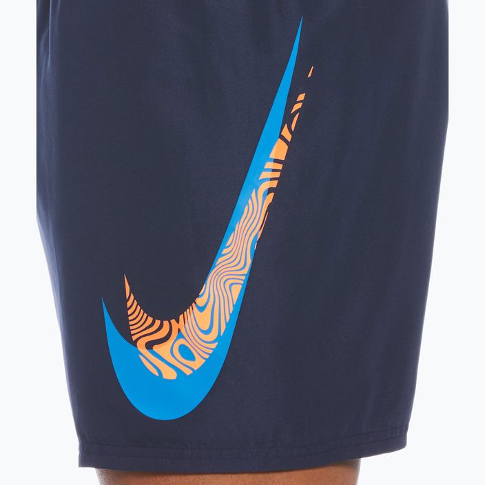 Men's Nike Liquify Swoosh 5" Volley swim shorts navy blue NESSC611-440 3