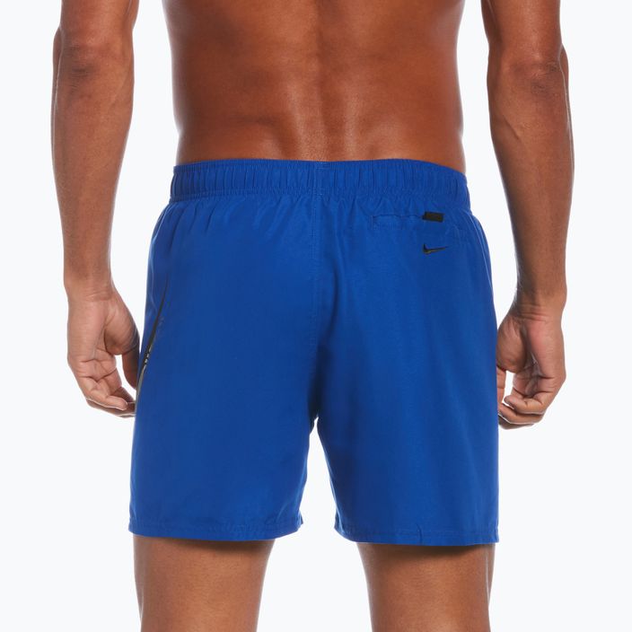 Men's Nike Liquify Swoosh 5" Volley swim shorts blue NESSC611-494 2