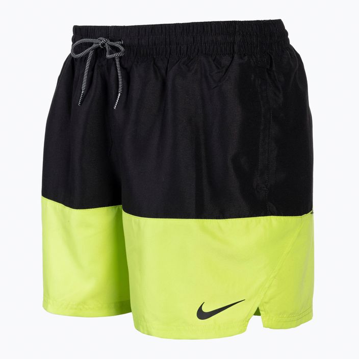 Men's Nike Split 5" Volley swim shorts black and green NESSB451-312 2