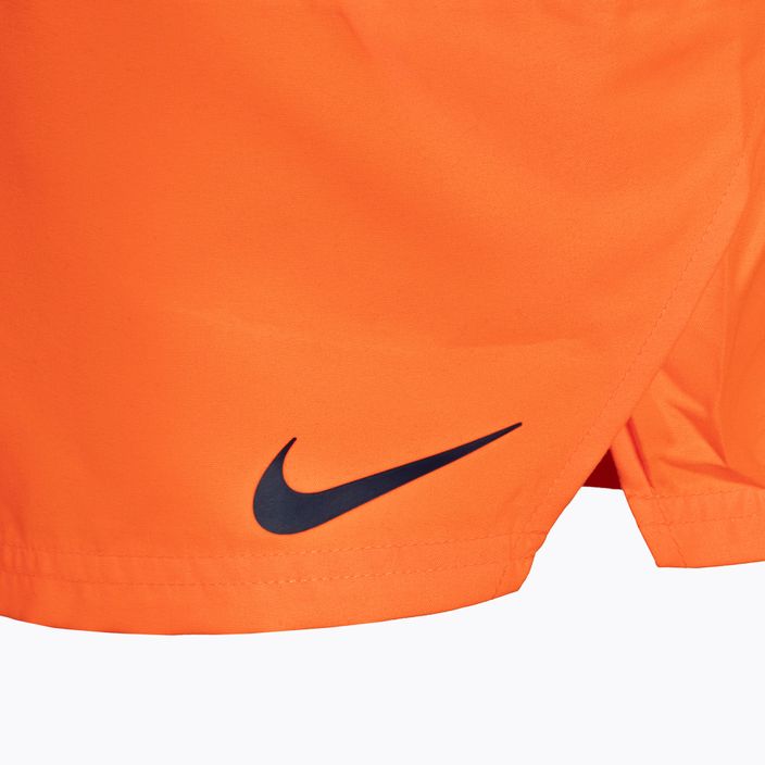 Men's Nike Split 5" Volley swim shorts navy blue and orange NESSB451-822 4