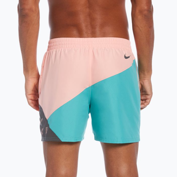 Men's Nike Logo 5" Volley swim shorts grey NESSC470-018 7