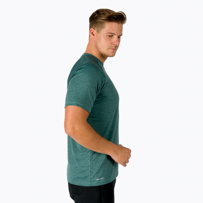 Men's training t-shirt Nike Heather turquoise NESSB658-339 3