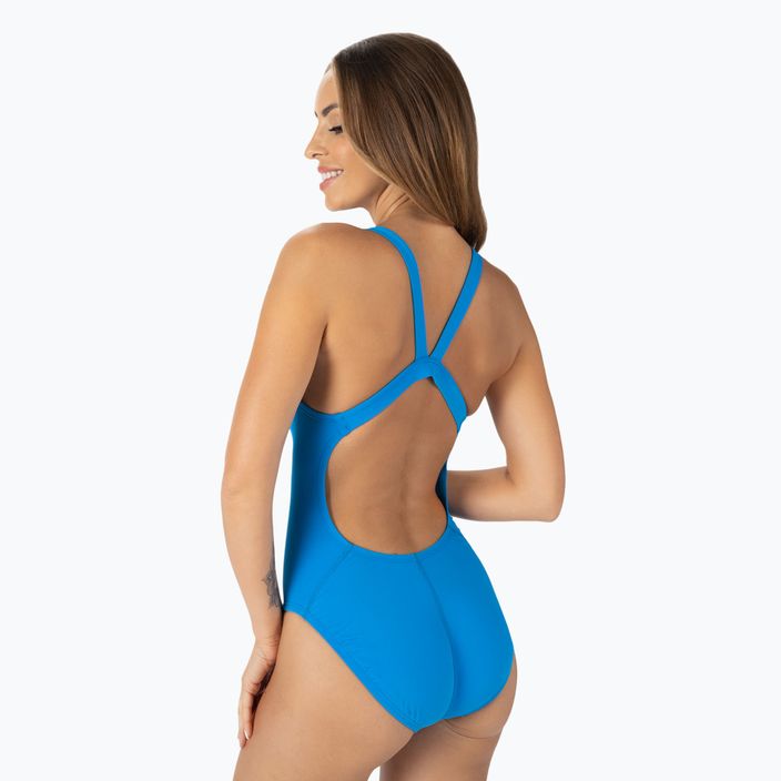 Nike Hydrastrong Solid Fastback women's one-piece swimsuit blue NESSA001-458 3