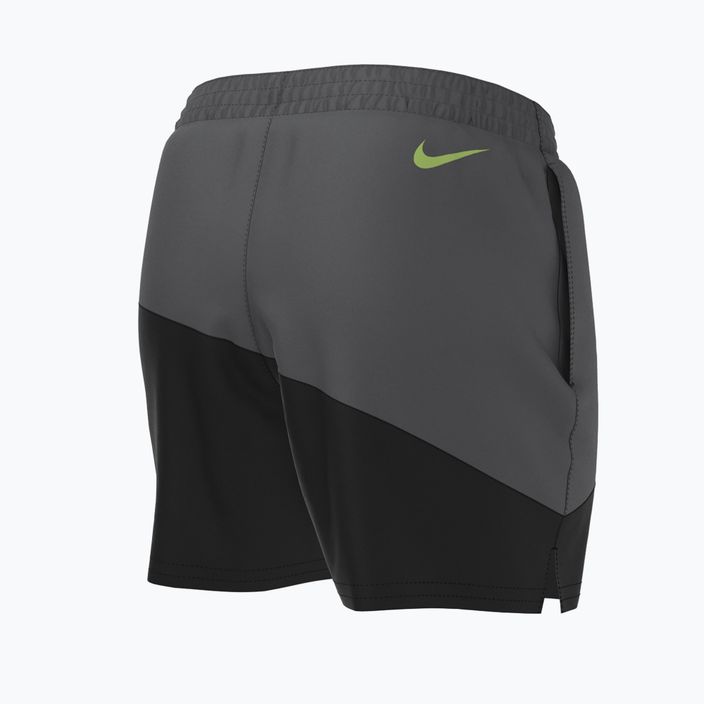 Men's Nike Block Swoosh 5" Volley swim shorts black NESSC492-001 2