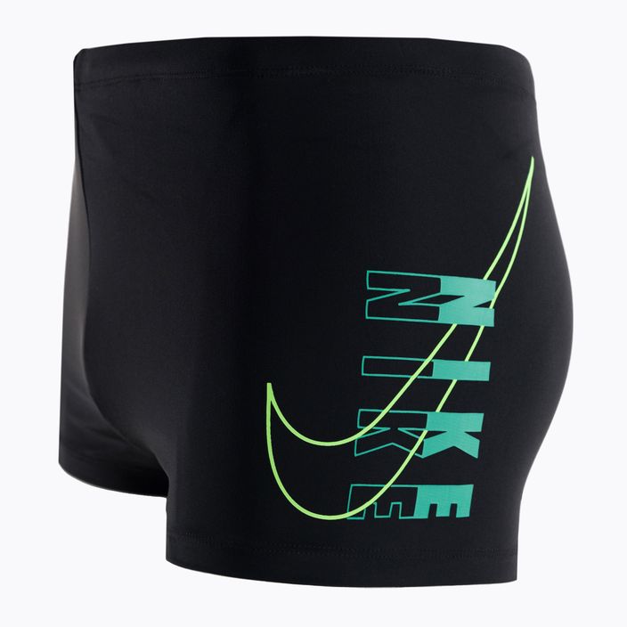 Men's Nike Reflect Logo Square Leg swim boxers black NESSC583-001 3