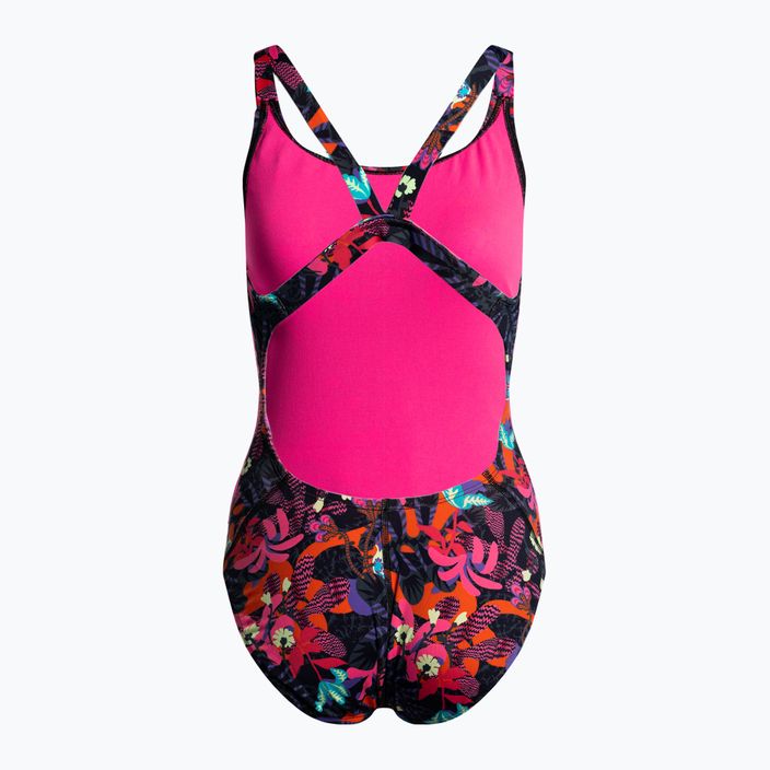 Women's one-piece swimsuit Nike Multiple Print Fastback pink NESSC050-678 2