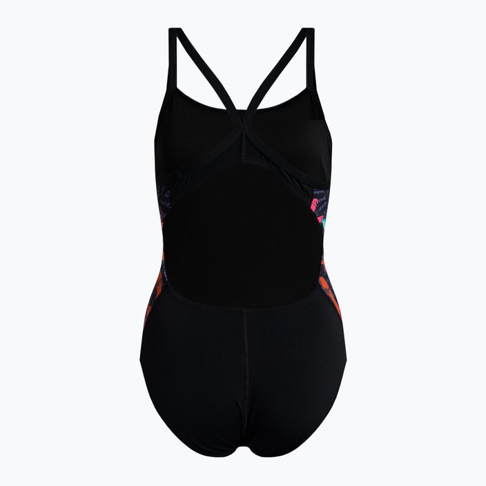Women's swimsuit one-piece Nike Multiple Print Racerback Splice One black NESSC051-001 2