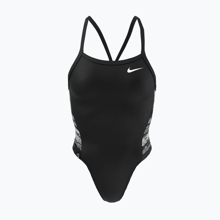 Women's swimsuit Nike Multiple Print Racerback Splice One jet black NESSC051-006 5