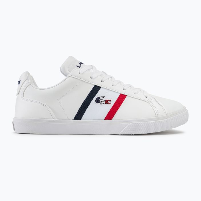 Lacoste men's shoes 45CMA0055 white/navy/red 2