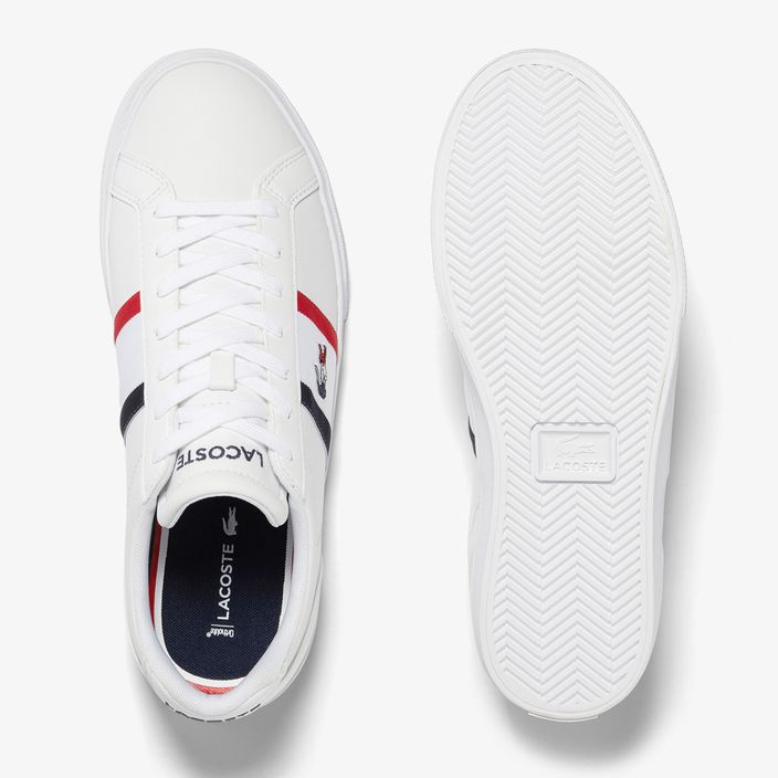 Lacoste men's shoes 45CMA0055 white/navy/red 11