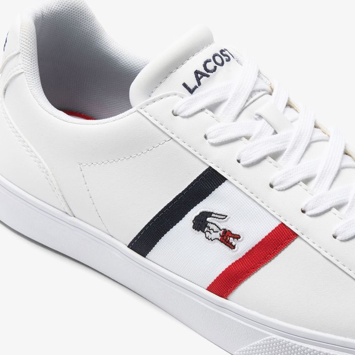 Lacoste men's shoes 45CMA0055 white/navy/red 12