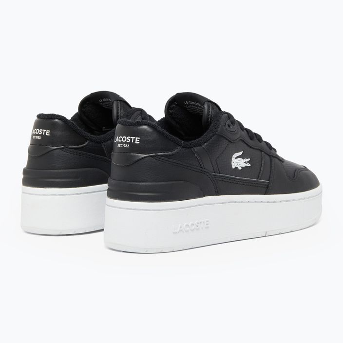 Lacoste women's T-Clip Platform black/white shoes 3