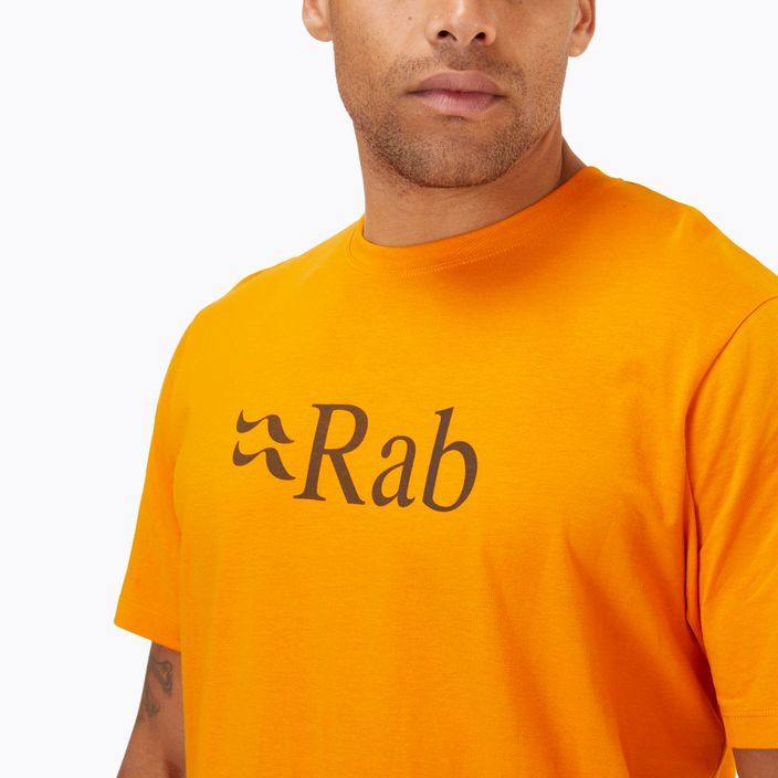 Men's Rab Stance Logo SS trekking t-shirt orange QCB-08-SUN 3