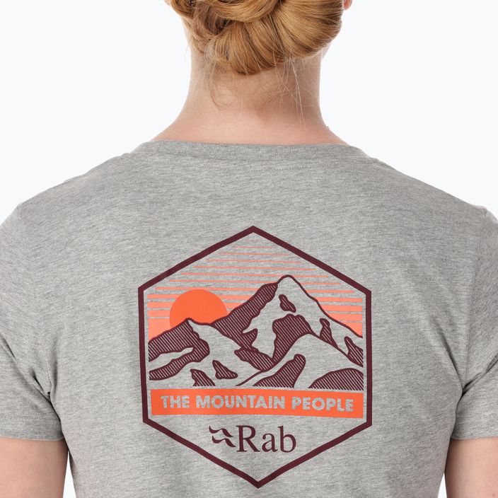 Women's trekking shirt Rab Stance Mountain Peak grey QCB-67 3