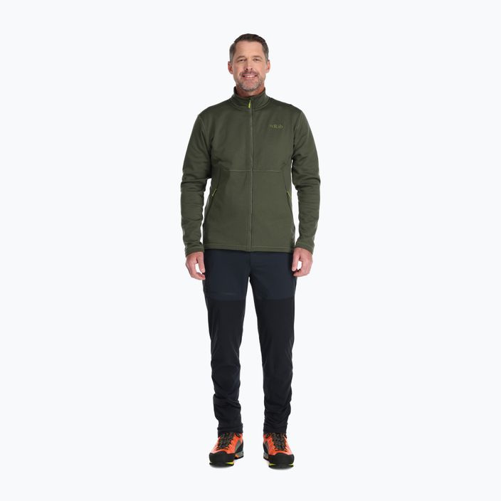 Rab Geon men's fleece hoodie green QFE-95-ARM 3