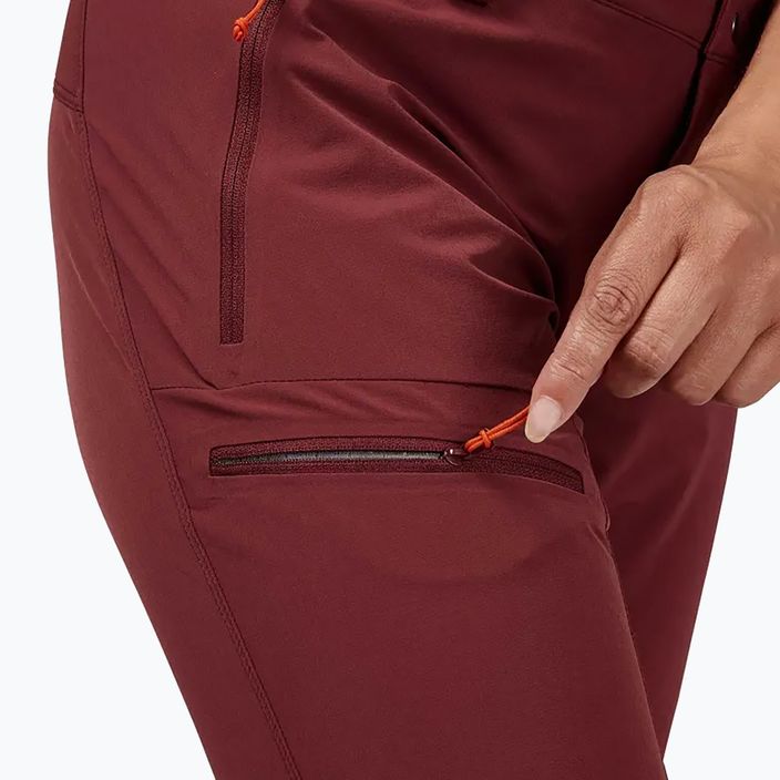 Women's trekking trousers Rab Incline maroon QFV-02 3