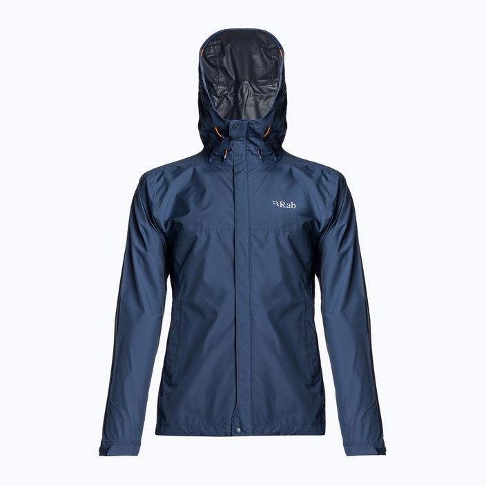 Rab Downpour Eco men's rain jacket blue QWG-82-DIK 4