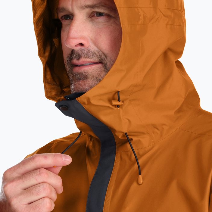 Rab Downpour Eco men's rain jacket orange QWG-82-MAB 4