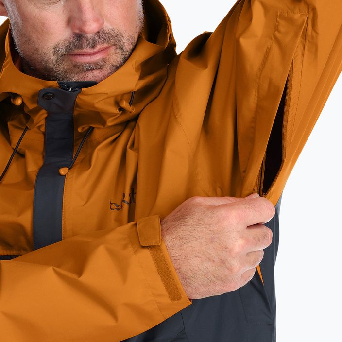 Rab Downpour Eco men's rain jacket orange QWG-82-MAB 5