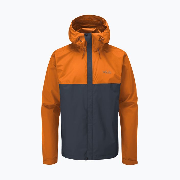 Rab Downpour Eco men's rain jacket orange QWG-82-MAB 8