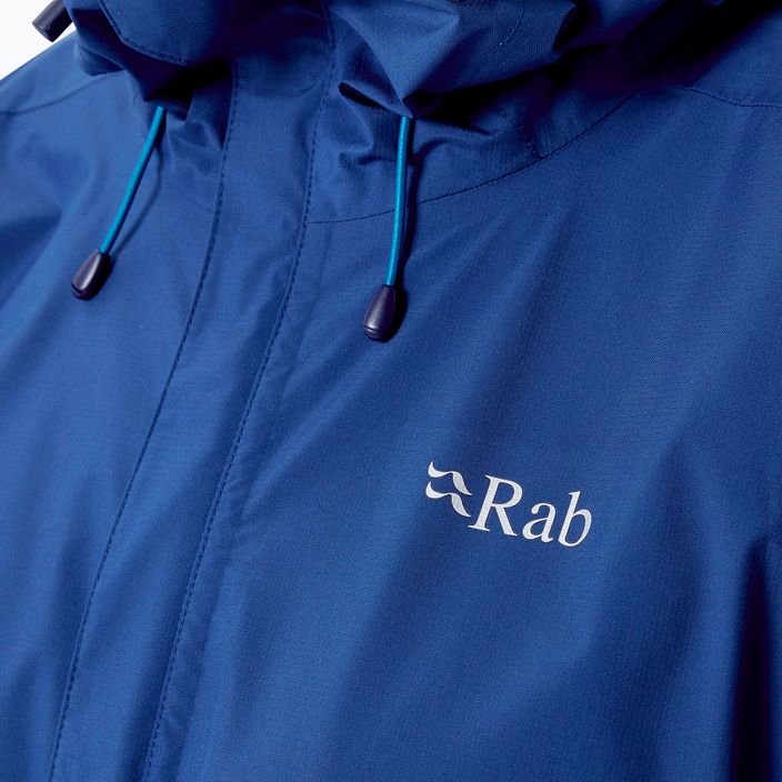 Rab Downpour Eco women's rain jacket navy blue QWG-83 7