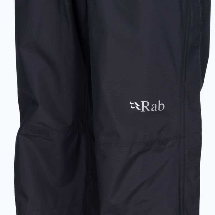 Women's rain trousers Rab Downpour Eco FZ black QWG-87 3