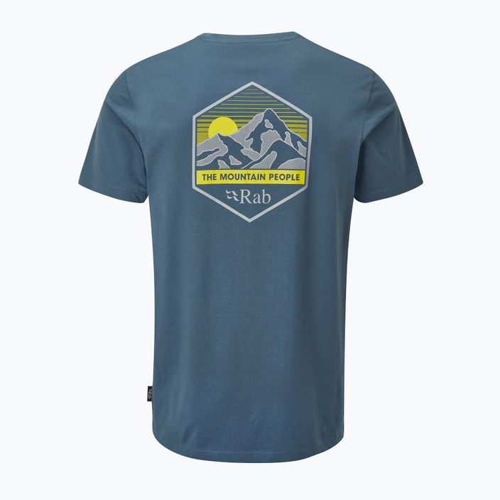 Rab Stance Mountain Peak men's trekking t-shirt blue QCB-66 5