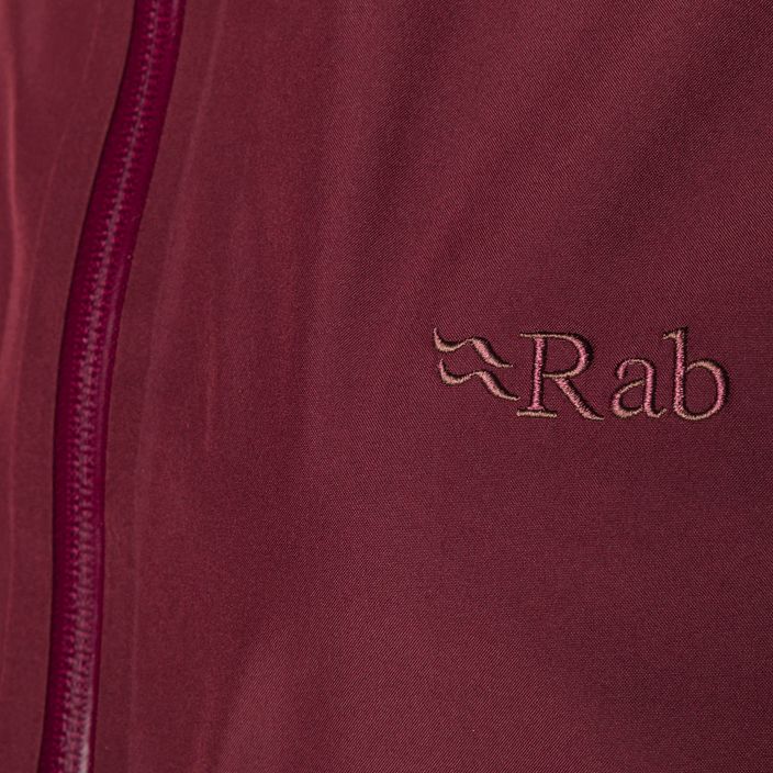 Rab Namche Paclite women's rain jacket burgundy QWH-60 11