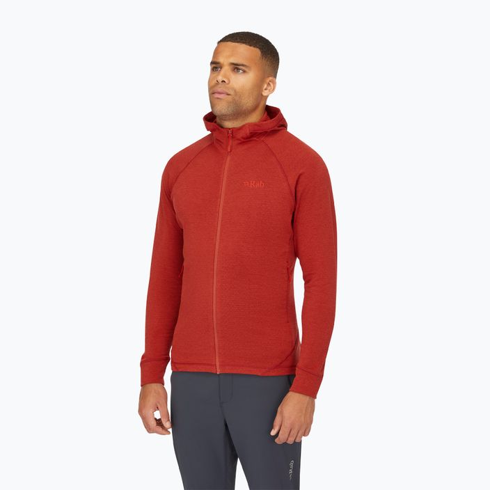 Men's Rab Nexus Hoody tuscan red sweatshirt 3