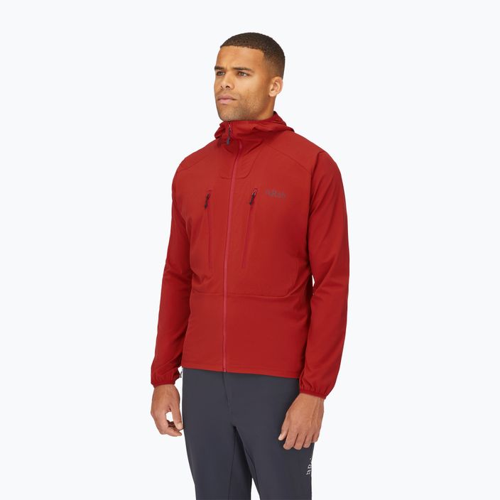 Men's softshell jacket Rab Borealis tuscan red 3