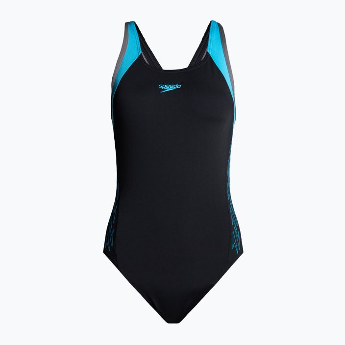 Speedo Hyperboom Splice Flyback women's one-piece swimsuit black 8-00305015160