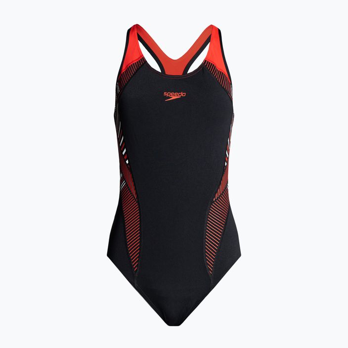 Speedo Plastisol Laneback one-piece swimsuit black 8-00305414841