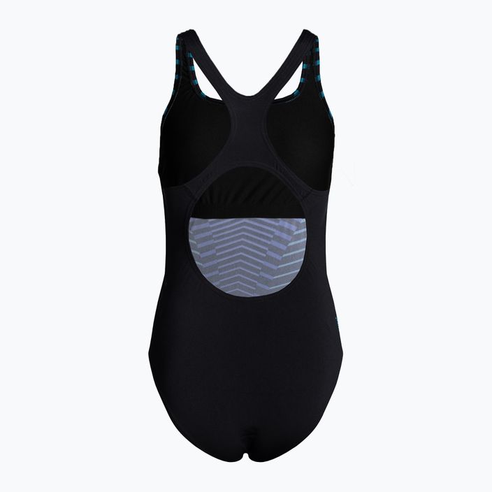 Speedo Digital Placement Medalist women's one-piece swimsuit black-blue 8-00305514842 2