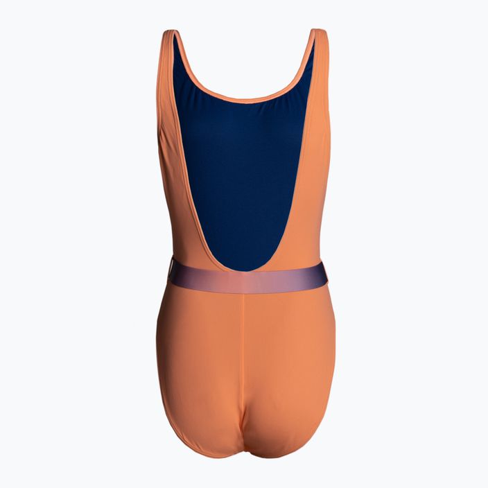Speedo Belted Deep U-Back women's one-piece swimsuit orange 8-00307415485 2