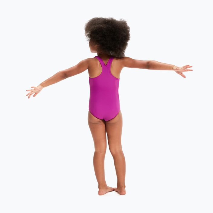 Speedo Digital Printed Children's One-Piece Swimsuit pink-purple 8-0797015162 5