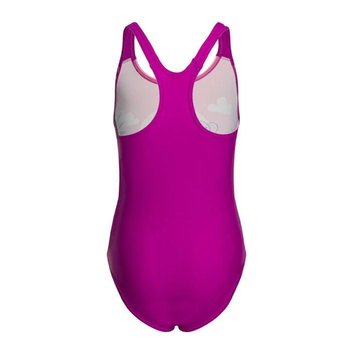 Speedo Digital Printed Children's One-Piece Swimsuit pink-purple 8-0797015162 2
