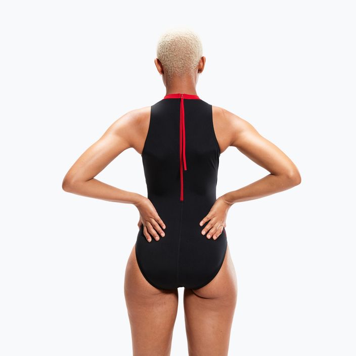 Speedo women's one-piece swimsuit Digital Placement Hydrasuit black-red 8-1244515213 7