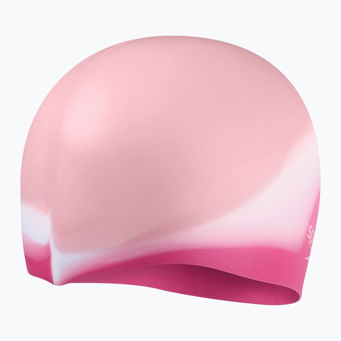 Speedo Multi Colour Silicone Junior children's swimming cap pink 8-00236714575 2