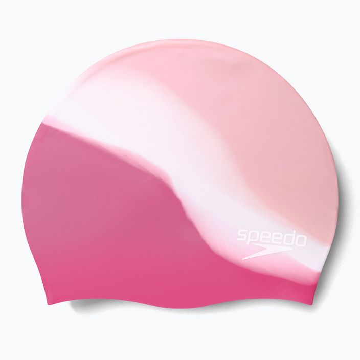 Speedo Multi Colour Silicone Junior children's swimming cap pink 8-00236714575 3
