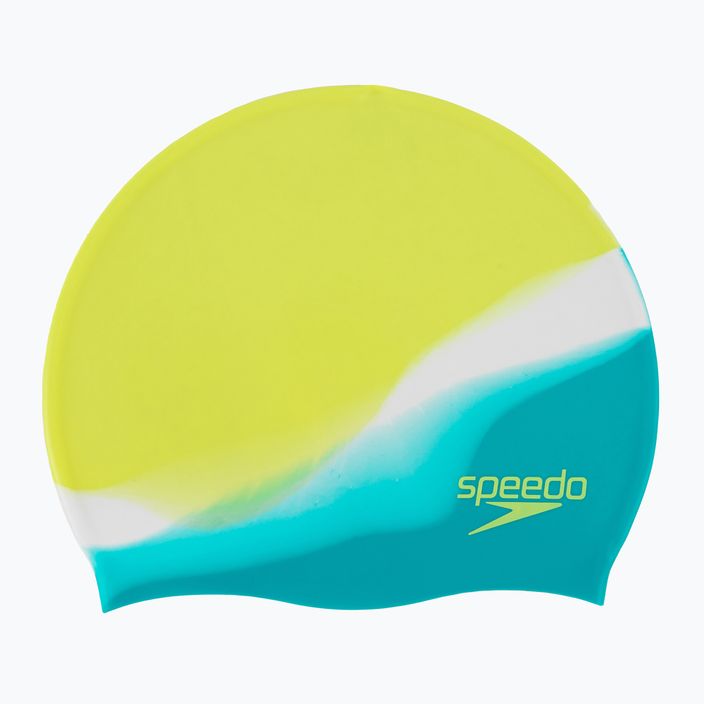 Speedo Multi Colour Silicone Junior children's swimming cap green-yellow 8-00236714576