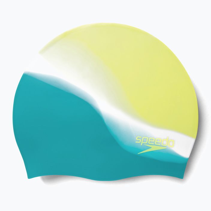 Speedo Multi Colour Silicone Junior children's swimming cap green-yellow 8-00236714576 3