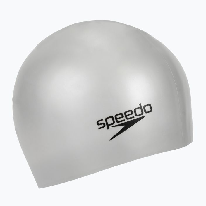 Speedo Long Hair silver swimming cap 8-0616814561