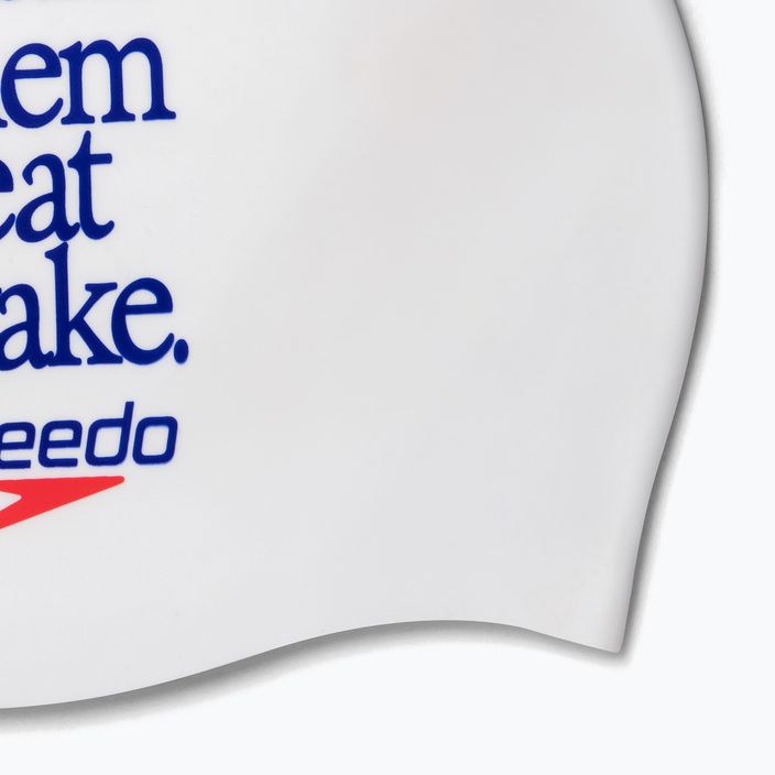 Speedo Logo Placement swimming cap white 8-0838514611 4