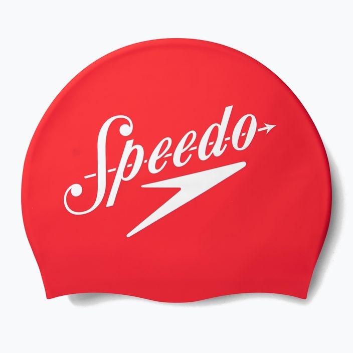Speedo Logo Placement swimming cap red 8-0838514614 3