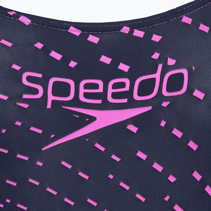 Speedo Medley Logo Medalist children's one-piece swimsuit navy/pink 3