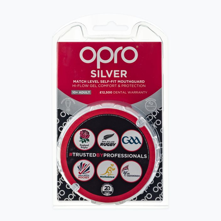 Opro Silver white jaw protector
