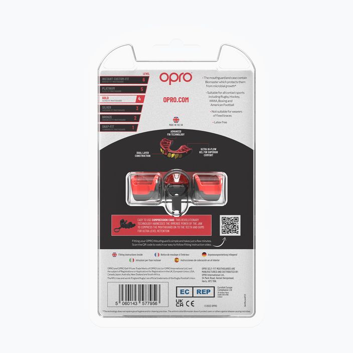 Opro Gold GEN5 black/red/gold jaw protector 3